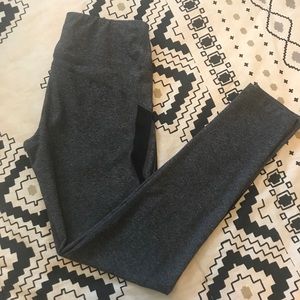 Exercise Leggings w/ Sheer Strip